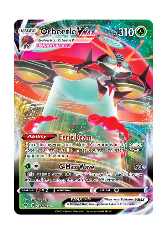 Orbeetle VMAX (021/185) - Vivid Voltage