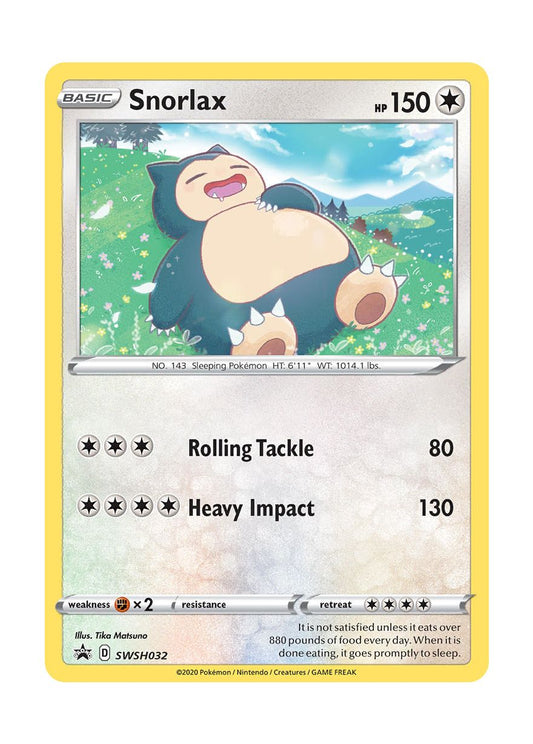 Snorlax (SWSH032/307) - SWSH Black Star Promos