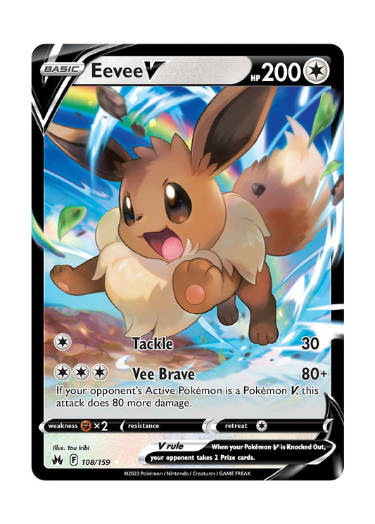 Eevee V (108/159) - Crown Zenith