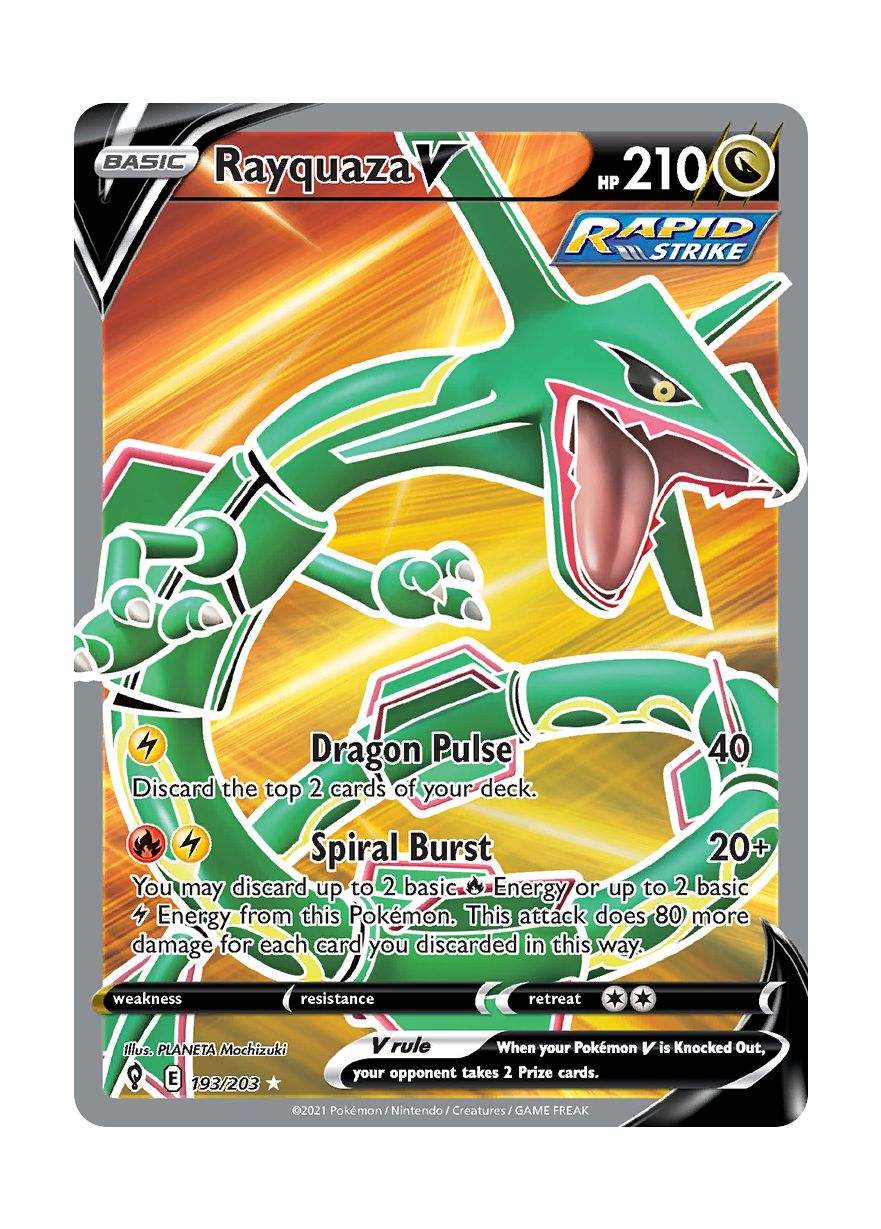 Rayquaza V (193/203) - Evolving Skies