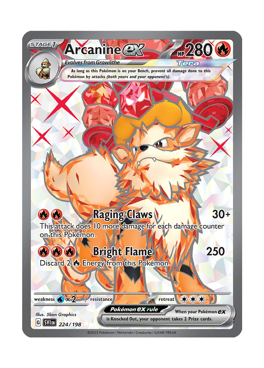 Arcanine ex (224/198) - Scarlet & Violet