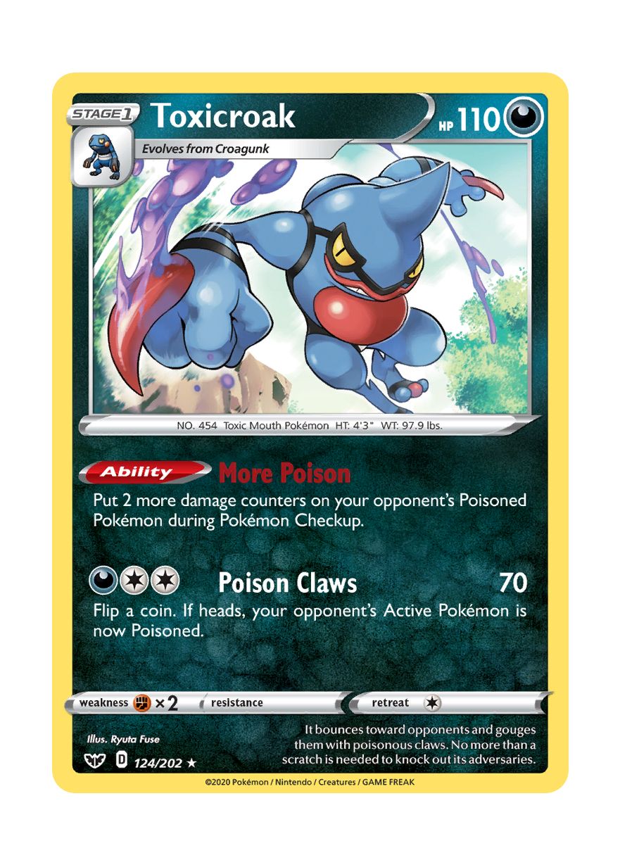 Toxicroak (124/202) - Sword & Shield