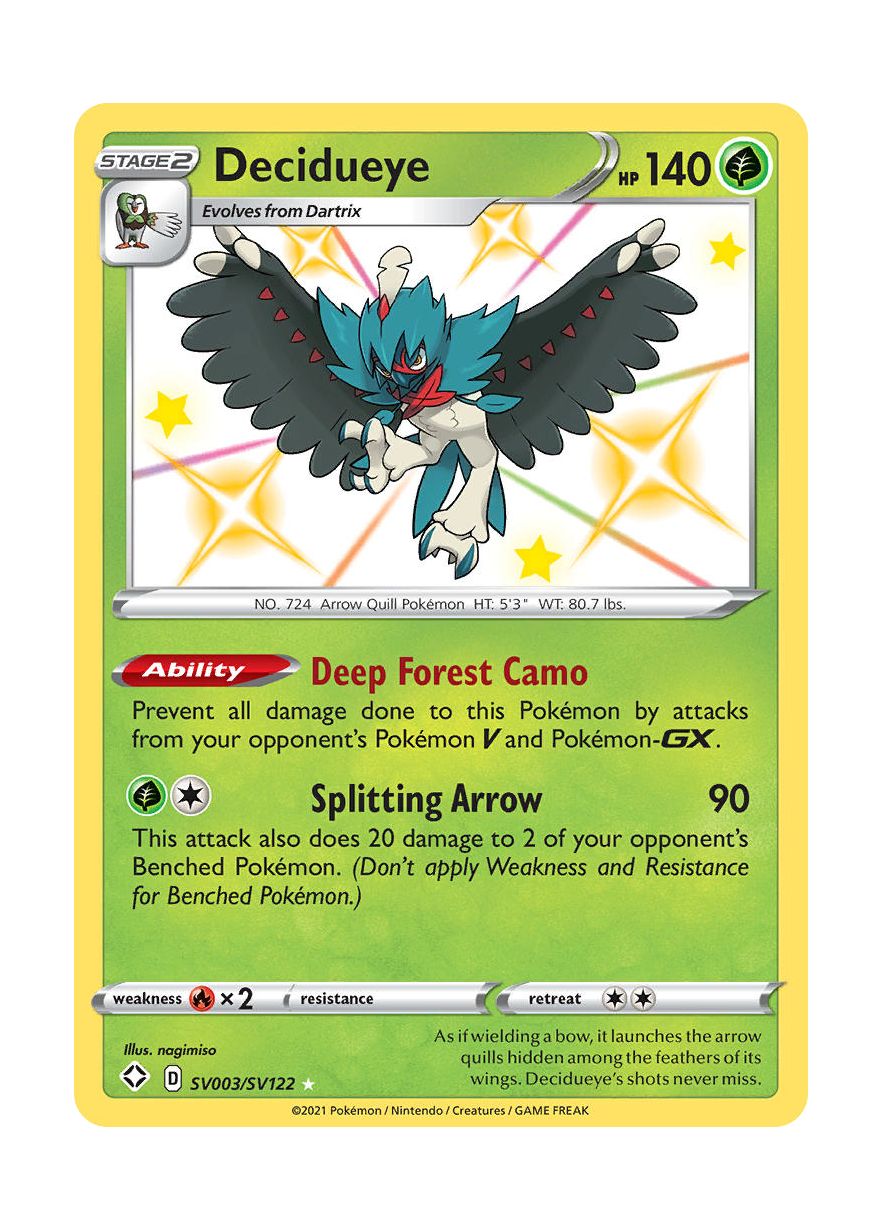 Decidueye (SV003/122) - Shiny Vault