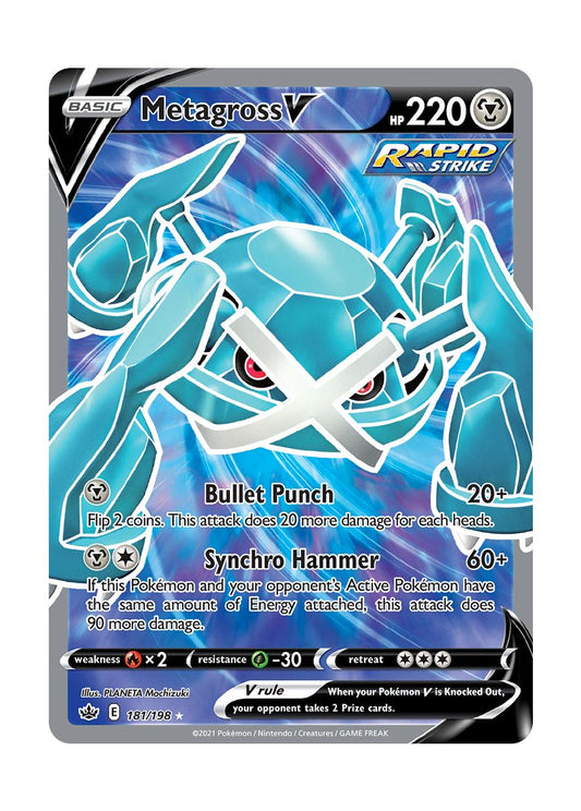Metagross V (181/198) - Chilling Reign