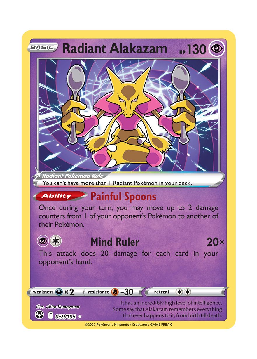 Radiant Alakazam (059/195) - Silver Tempest