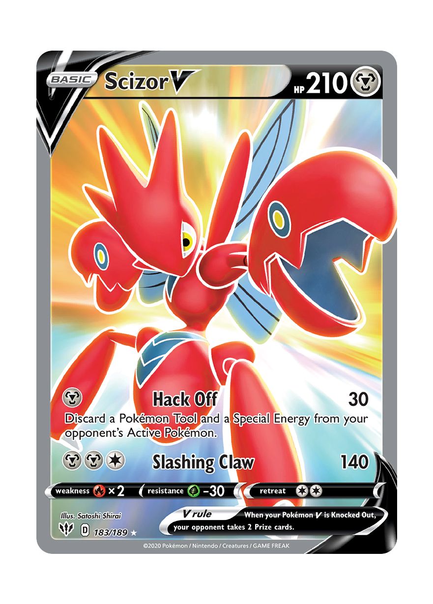 Scizor V (183/189) - Darkness Ablaze