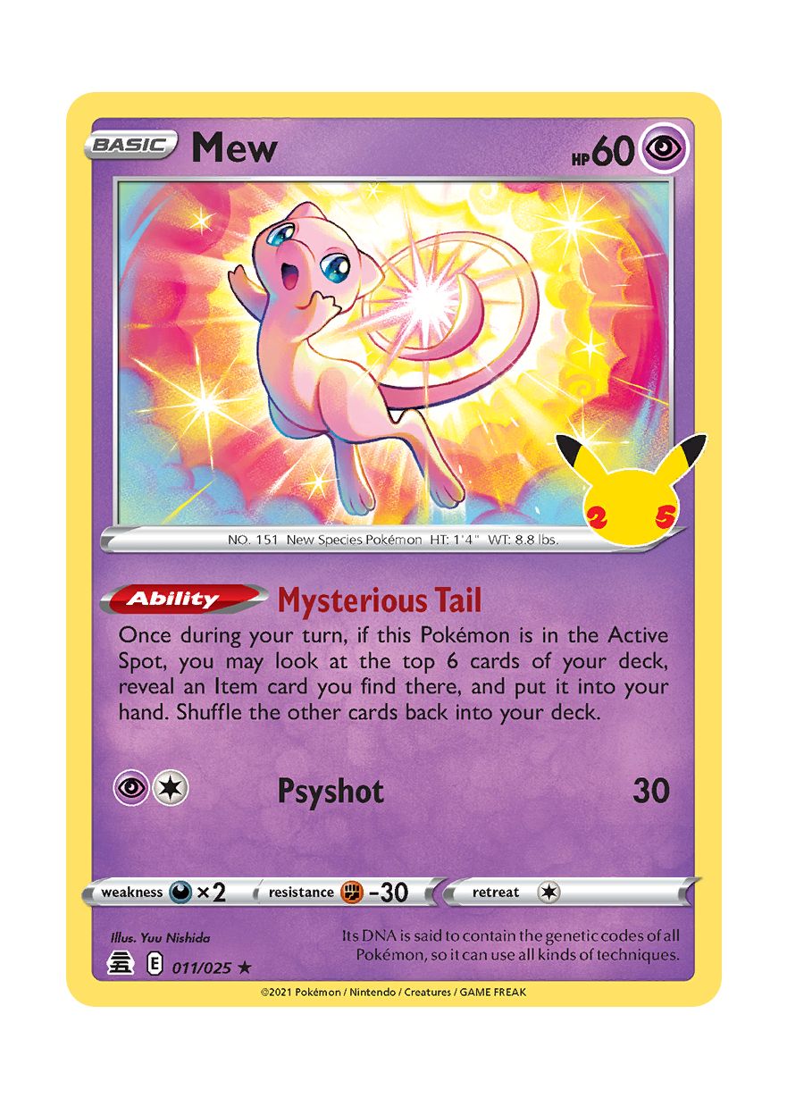 Mew (011/25) - Celebrations
