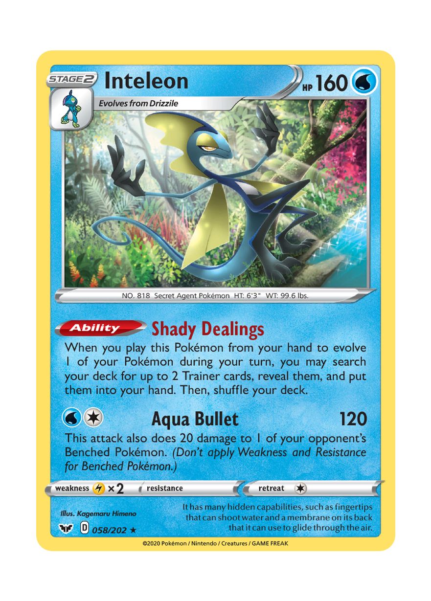 Inteleon (058/202) - Sword & Shield
