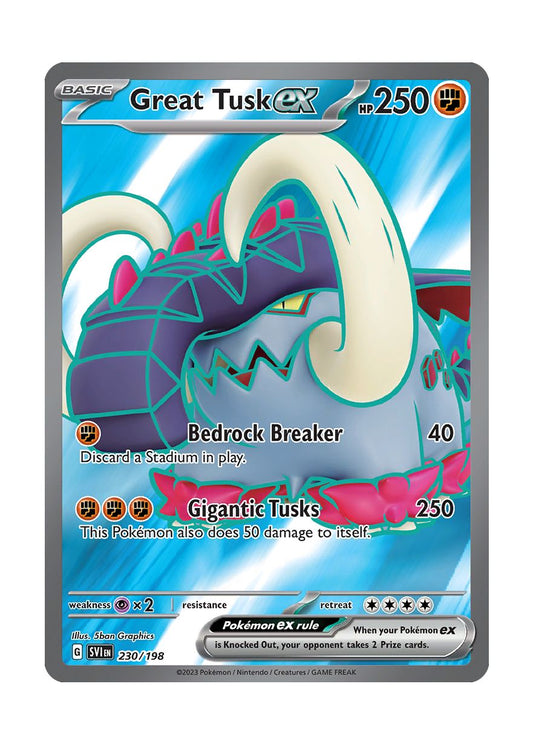 Great Tusk ex (230/198) - Scarlet & Violet