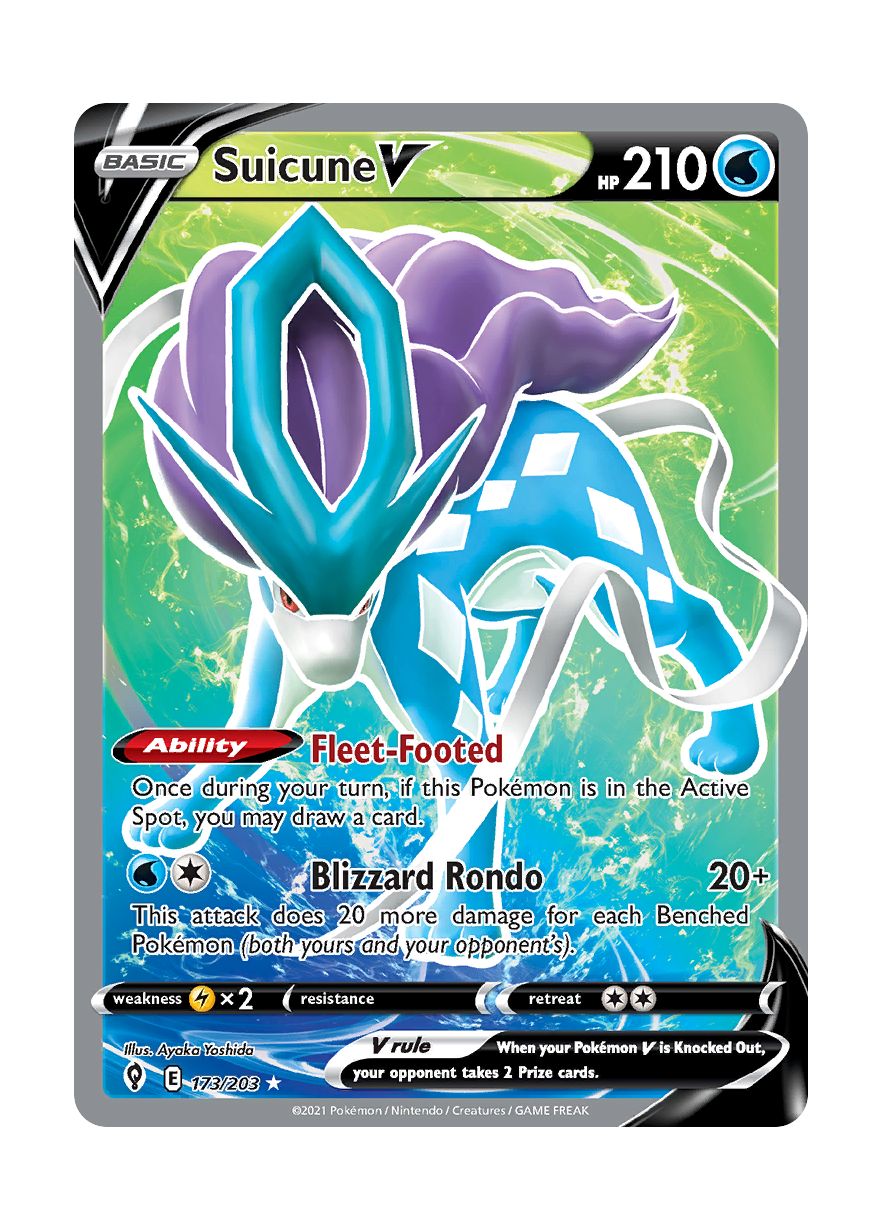 Suicune V (173/203) - Evolving Skies