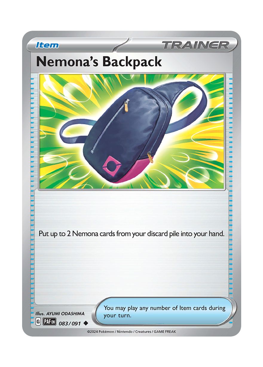Nemona's Backpack (083/91) - Paldean Fates